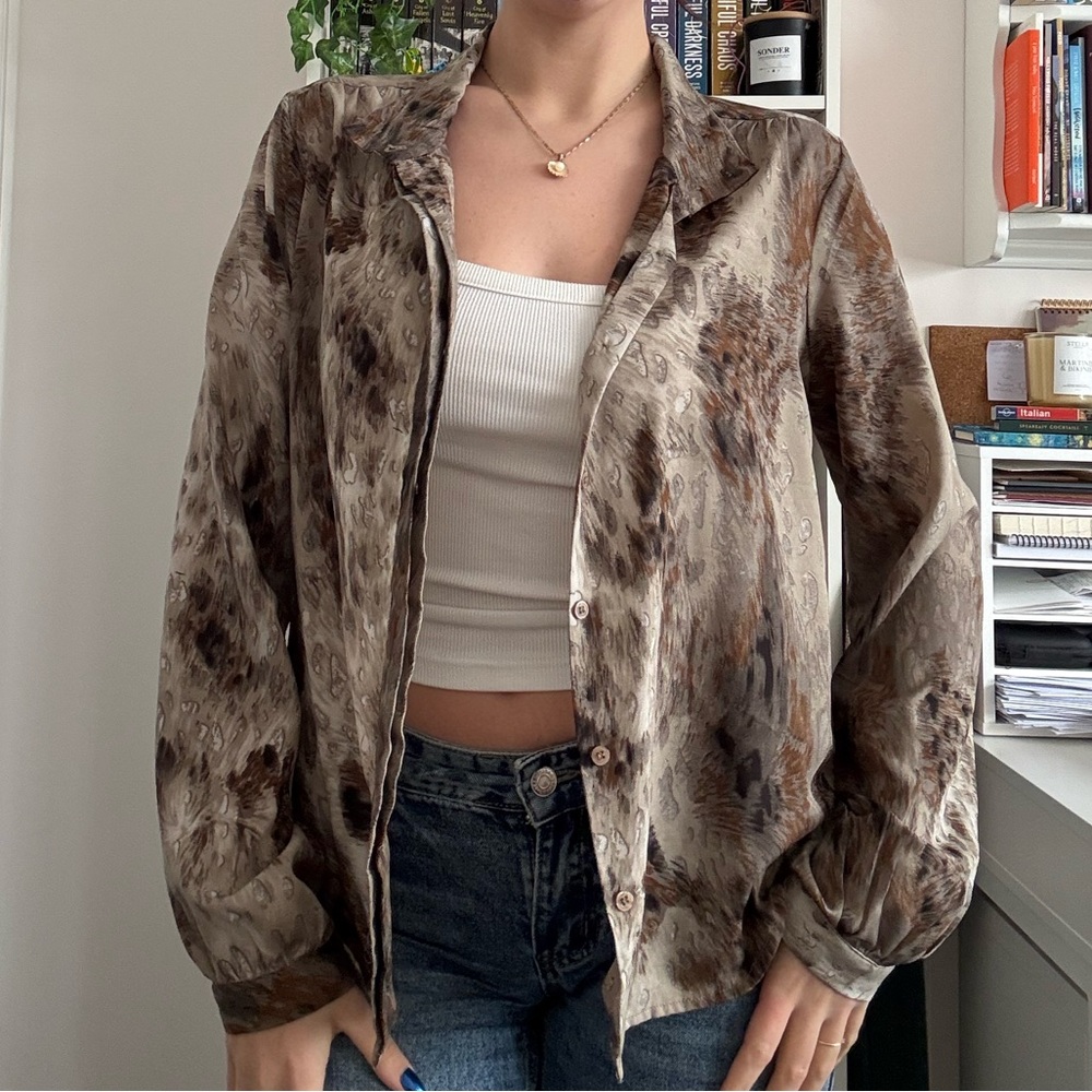 Cynthia Rowley Brown Patterned Women's Blazer